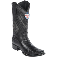 Wild West Botas de Avestruz Horma Versace