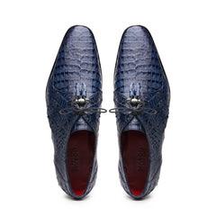 Marco Di Milano Lacio Caiman Crocodile Derby Navy