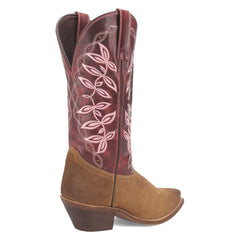 Laredo Women's Kama Snip Toe Leather Boots - Honey/Red 20005
