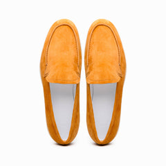 Zelli Livorno Sueded Goatskin Loafer in Cognac | Casual Slip-On Shoe