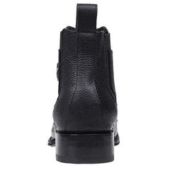 Los Altos Men's Square Toe Ostrich Short Boots LAB-82BV03