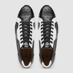 Marco_Di_Milano Lyon II: Black & White Leather Luxury Shoe