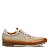 Mezlan Bi-Tonal Eel Dress Sneaker - Luxury Italian Leather Shoes