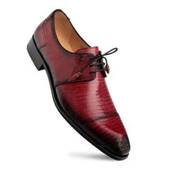Mezlan Lizard Cap Toe Derby - Luxury Men's Dress Shoe