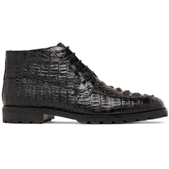 Marco Di Milano Martinelli Caiman Crocodile Chukka Boots Black