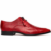 Genuine Caiman & Lizard Red Shoe