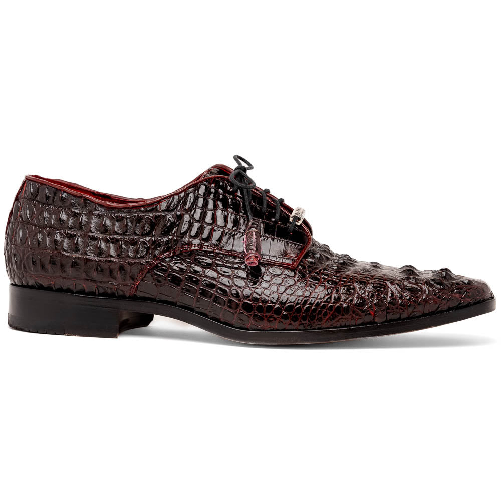 Marco Di Milano Nilo Nile Crocodile Derby Wine Shoe