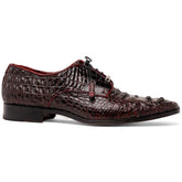 Marco Di Milano Nilo Nile Crocodile Derby Wine Shoe