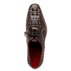 Marco Di Milano Nilo Nile Crocodile Derby Wine Shoe