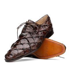 Marco Di Milano Olivieri Pirarucu Dress Oxfords Brown