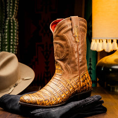 Marco_Di_Milano Phoenix Mustard Brown Leather Oxford