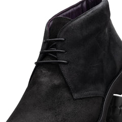 Zelli Rezza Italian Suede Chukka Boot in Black with Vibram Sole