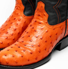 Marco_Di_Milano Savannah: Luxury Orange Leather Shoe