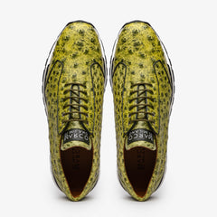 Marco Di Milano Scanno Green Ostrich Quill Sneakers