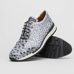 Marco Di Milano Scanno Newspaper Ostrich Quill Sneakers