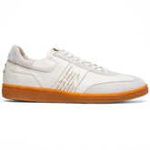 Zelli Shizzo Signature Sneaker in White Calfskin and Suede