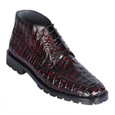 Zapato BotÃn Piel Caiman Panza Color Cherry LAB-ZA2068218