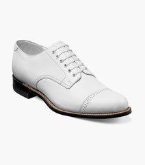 Stacy Adams MADISON Cap Toe Oxford White by Stacy Adams Shoes