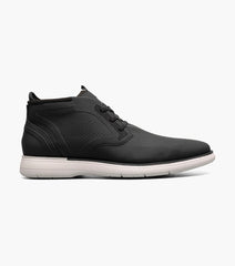 EASTMONT Plain Toe Elastic Lace Chukka Boot