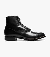 Stacy Adams MADISON Cap Toe Boot Black by Stacy Adams Shoes