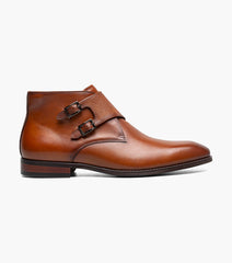 KAIUS Plain Toe Double Monk Strap Boot