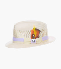 TYCE FEDORA Poly Braided Pinch Front Hat