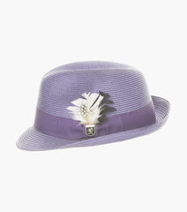 BELMONT FEDORA Poly Braid Pinch Front Hat