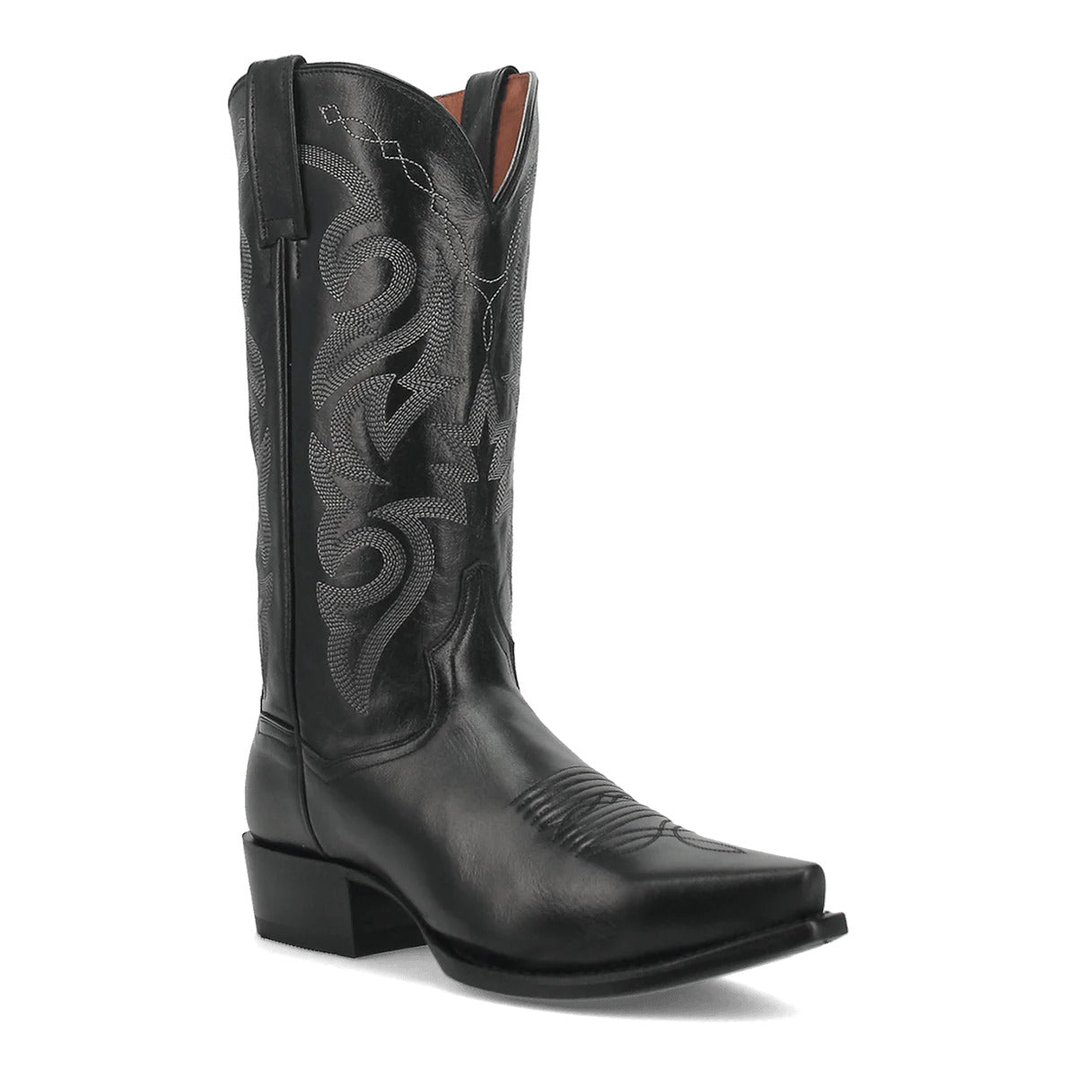 Dan Post Men's Milwaukee Leather Snip Toe Boots - Black