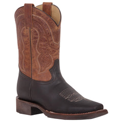 Mens Brown Square Toe Boots - El General Boots