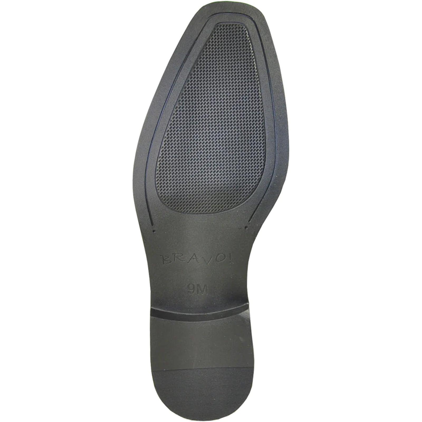 Bravo Mens Pointed Plain Toe Oxford Dress Shoe in Brown