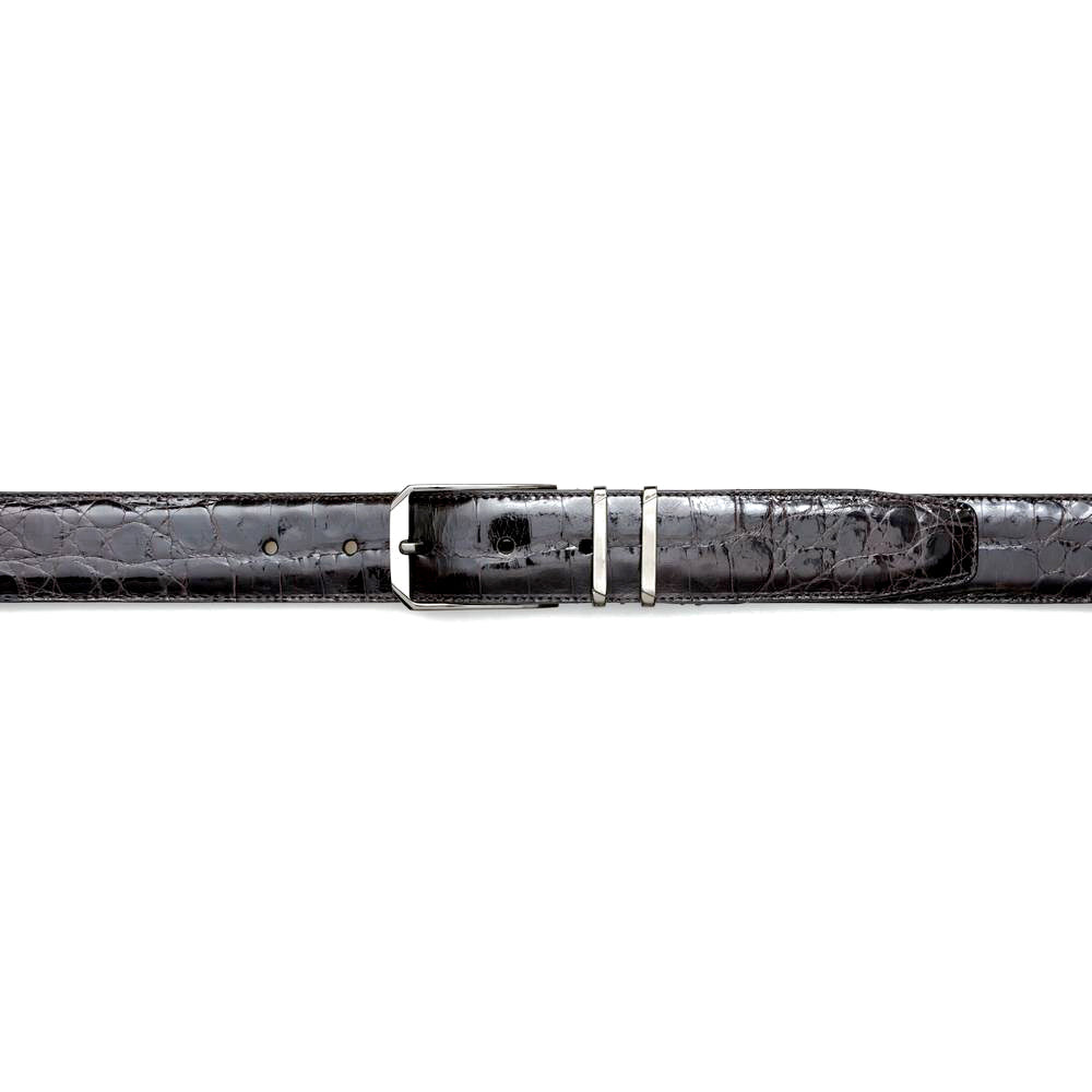 Mezlan Crocodile Leather Belt - Luxury Men's Accessory