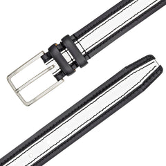 Mezlan Two-Tone Leather Belt for Men