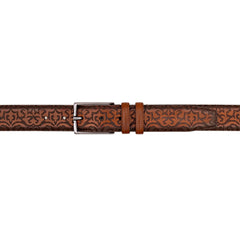 Mezlan Laser-Print Calfskin Belt - Luxury Italian Leather Belt