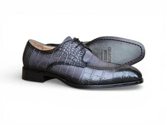 Carrucci Allen II Derby: Embossed Split Toe Leather Shoe