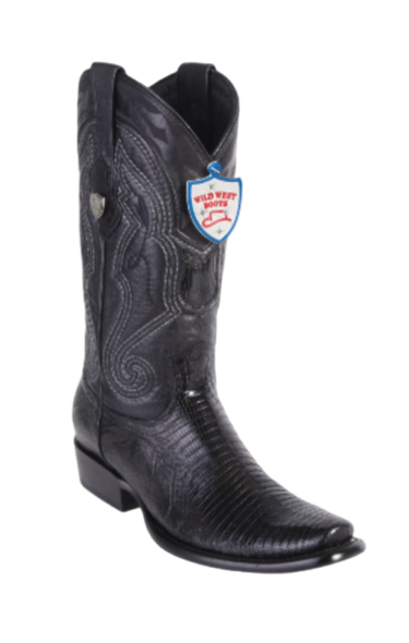 Wild West Botas de Armadillo Horma Dubai Toe Black