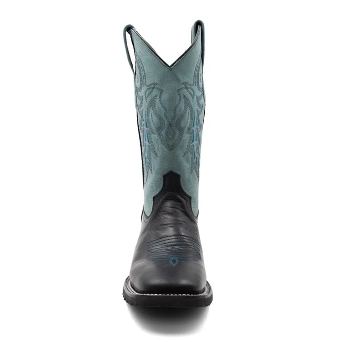 Ferinni Boot - Mens Dress Cowboy Boot  - Ferrini Men's Maverick Leather Boots Handcrafted - Black in  Black Color
