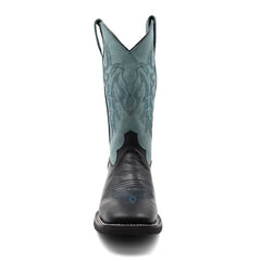 Ferinni Boot - Mens Dress Cowboy Boot  - Ferrini Men's Maverick Leather Boots Handcrafted - Black in  Black Color