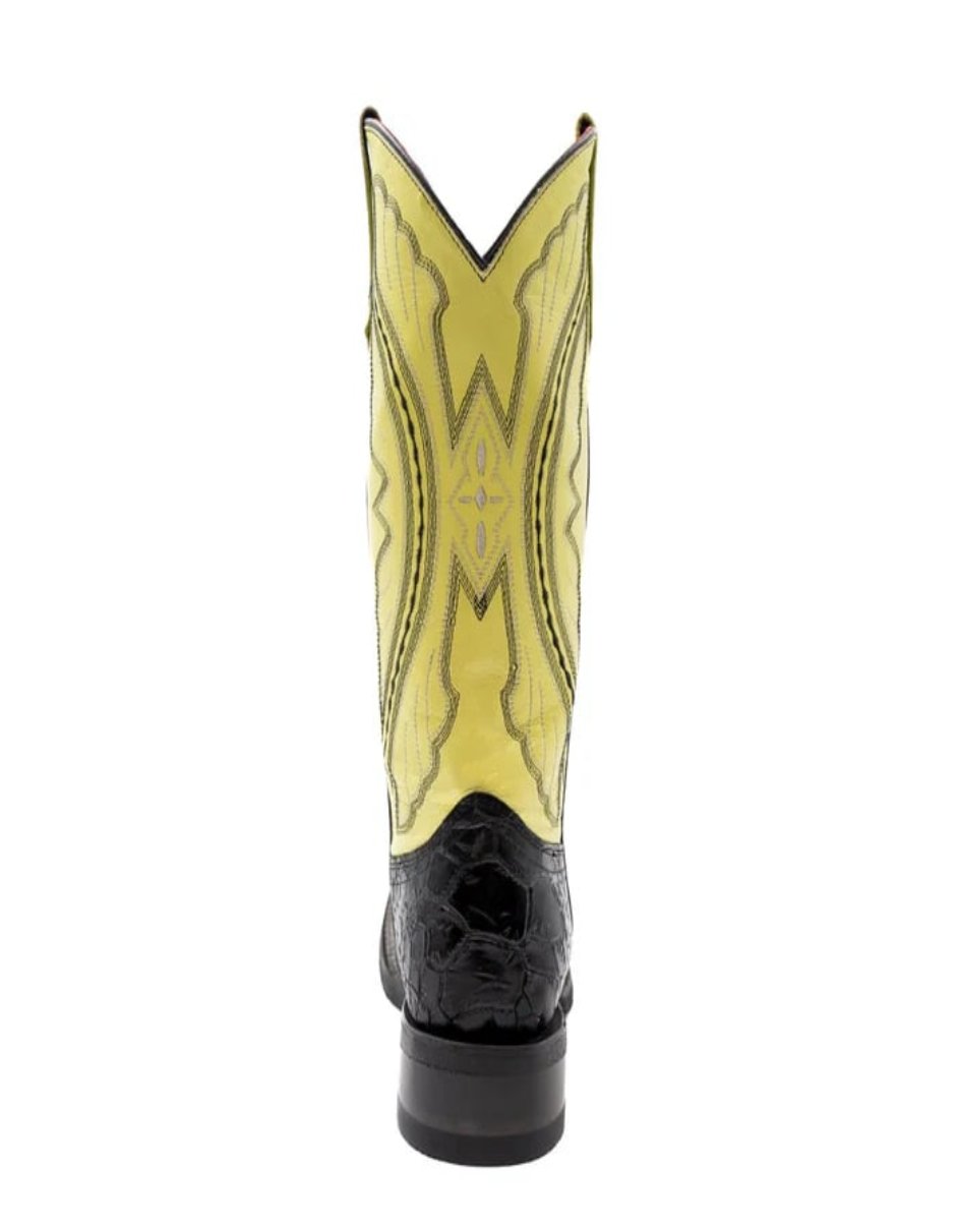 Ferrini Women's Kai Square Toe Rubber Boots Turtle Print - Black