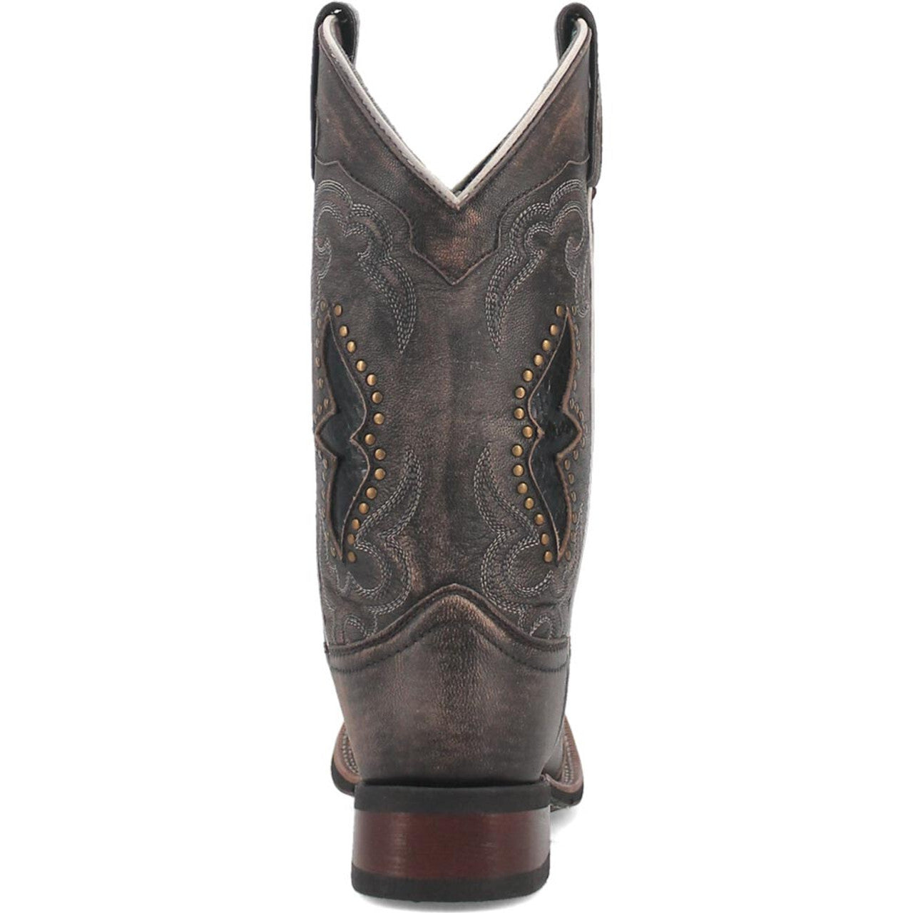 Laredo Spellbound Black Tan Broad Square Toe Women Boots
