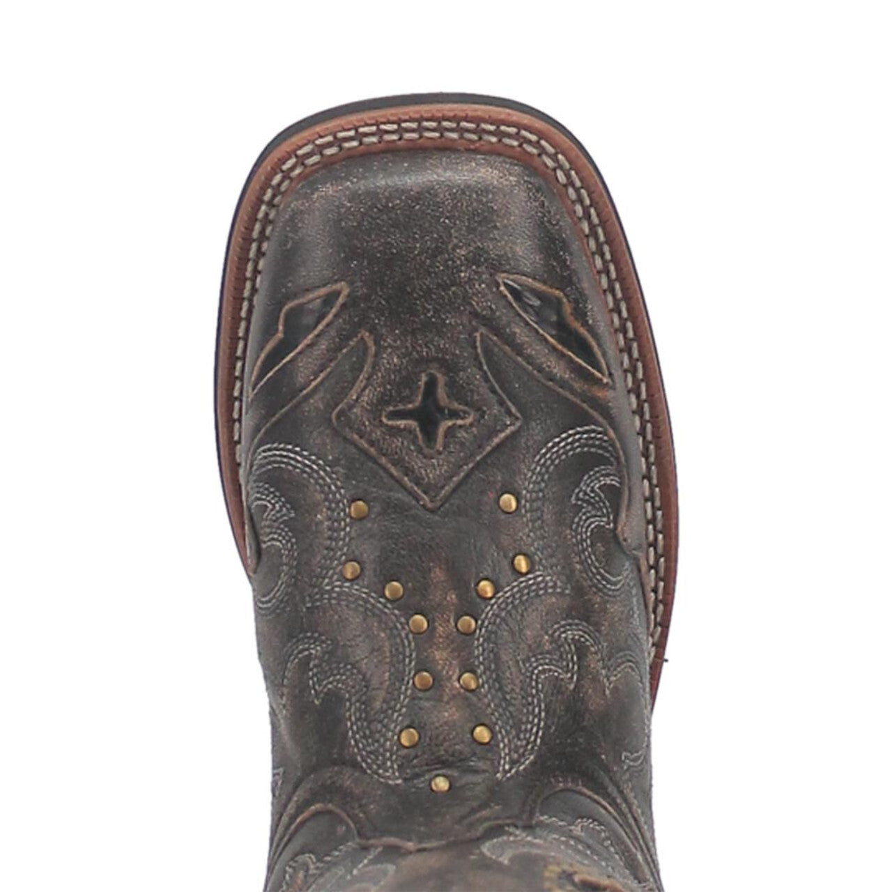 Laredo Spellbound Black Tan Broad Square Toe Women Boots