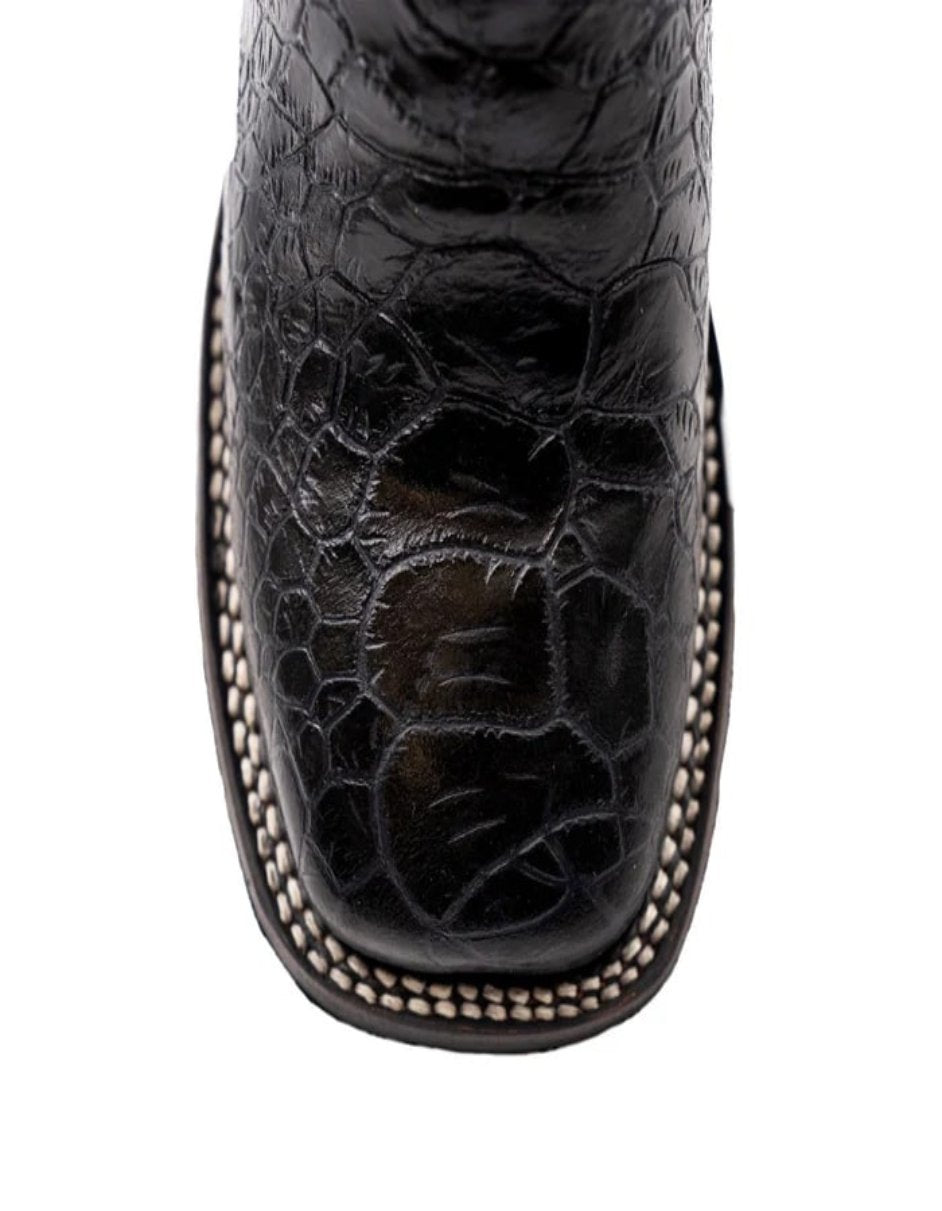 Ferrini Women's Kai Square Toe Rubber Boots Turtle Print - Black