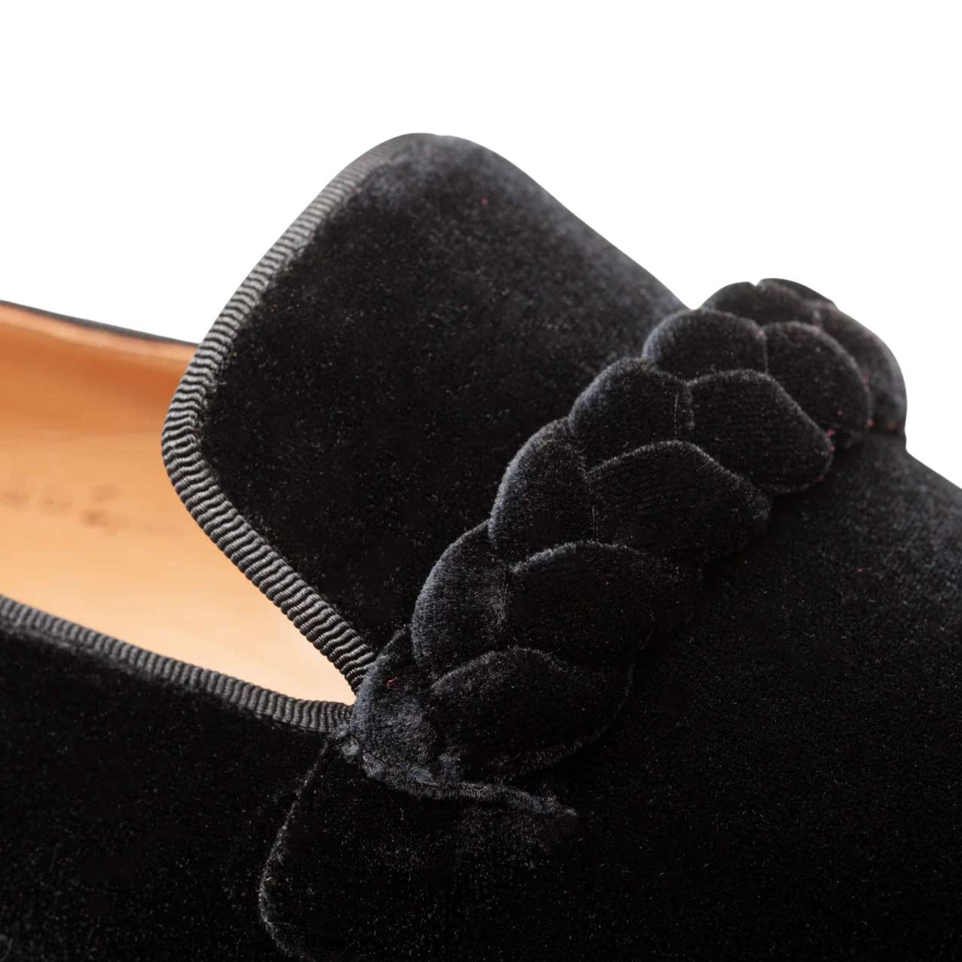Men's Prima Braided Velvet Black Slip-On By Mezlan Made In Spain Brand