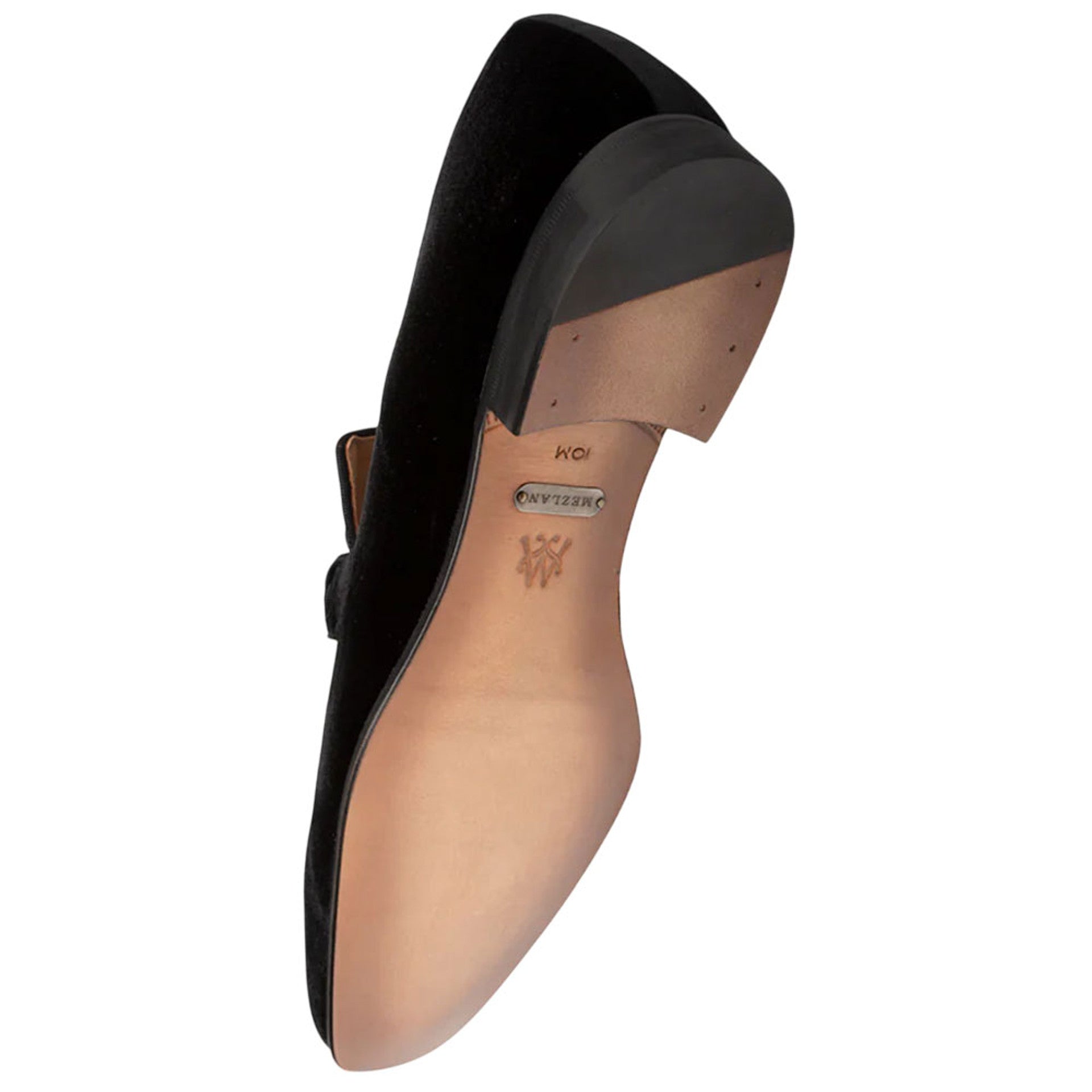 Men's Prima Braided Velvet Black Slip-On By Mezlan Made In Spain Brand