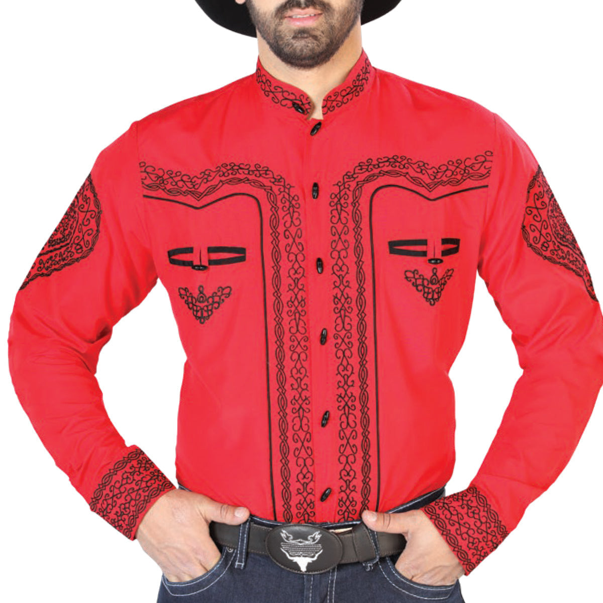 camisas charras rojas