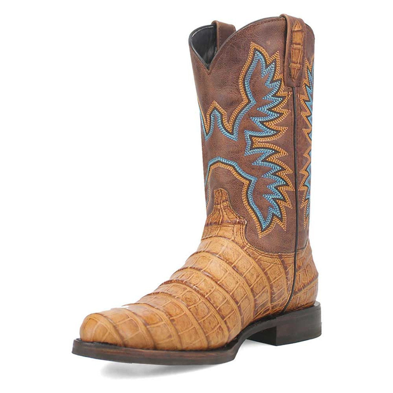 Dingo Round Toe Tan Leather Boots