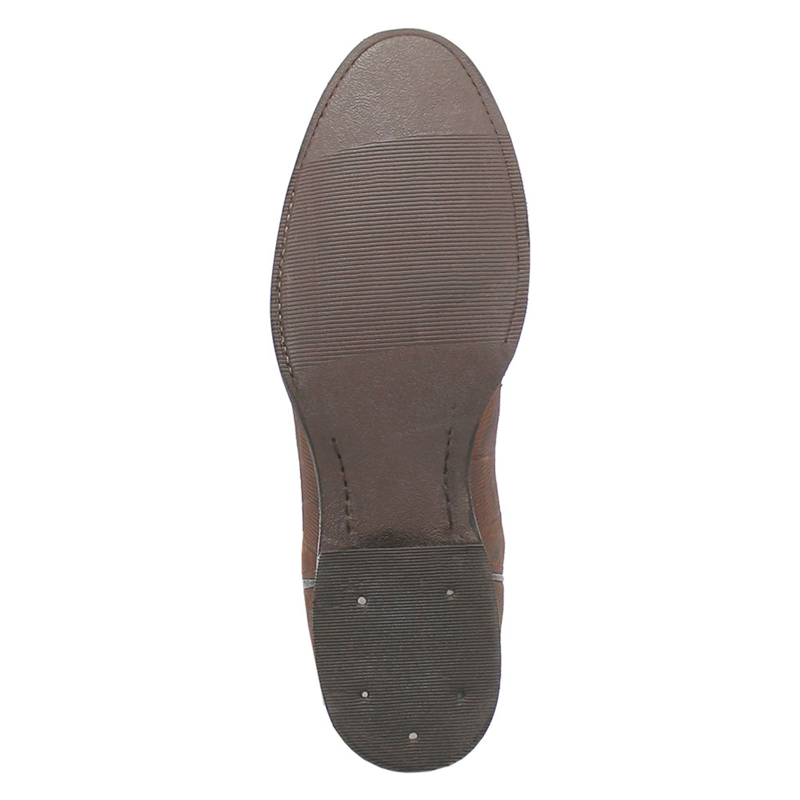 Dingo Brown Lizard Print Snip Toe Leather Boots