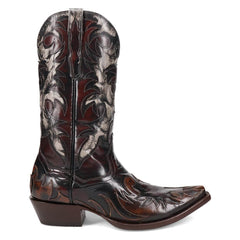 Dan Post Men's Emilio Western Black Outlay Snip Toe Boots