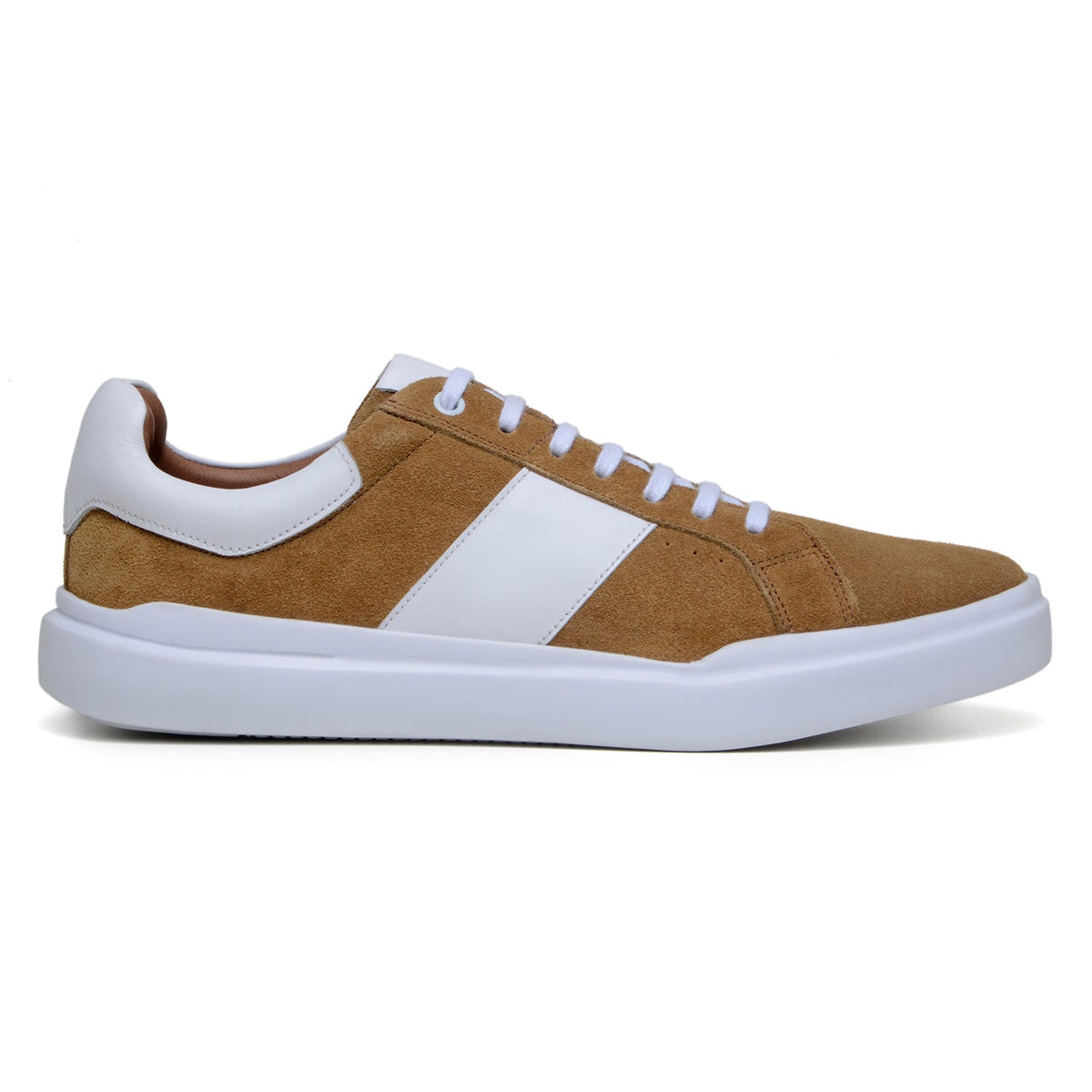 Belvedere Olivier Tan/White Leather Spectator Shoe
