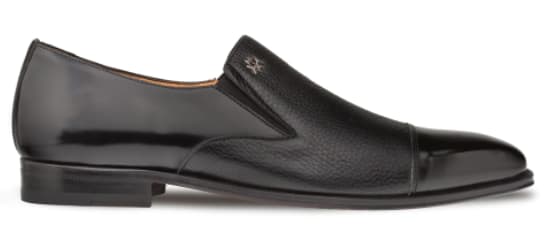 Milani Calfskin/deerskin Black By Mezlan Made In Spain Brand
