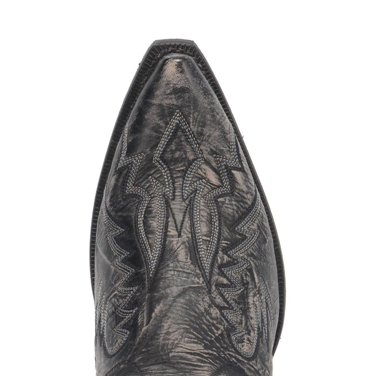 Laredo Garrett Black Distress Leather Snip Toe Boots for Men